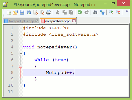 Free Download Notepad++ 6.5.5 Final Version